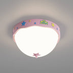 Lumendat Contemporary Creative Acrylic Cartoon Semicircle LED Flush Mount Ceiling Light For Bedroom Lumendat