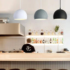 Modern Solid Color Round Head Iron 1-light Pendant Light Lumendat