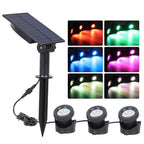 Solar Waterproof RGB Lawn Decoration LED Spotlight Landscape Light Lumendat