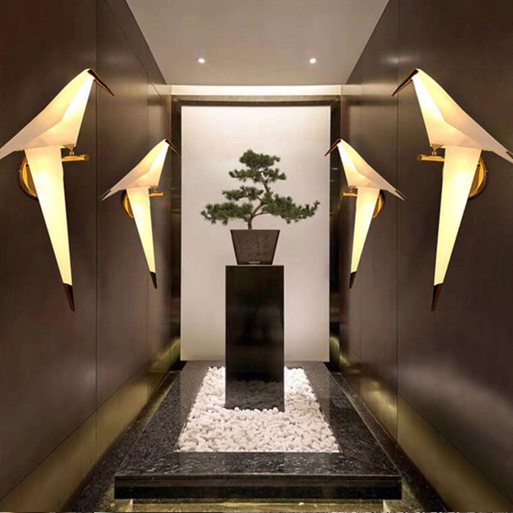 Modern Creative Thousand Paper Cranes LED Wall Sconce Lamp Lumendat