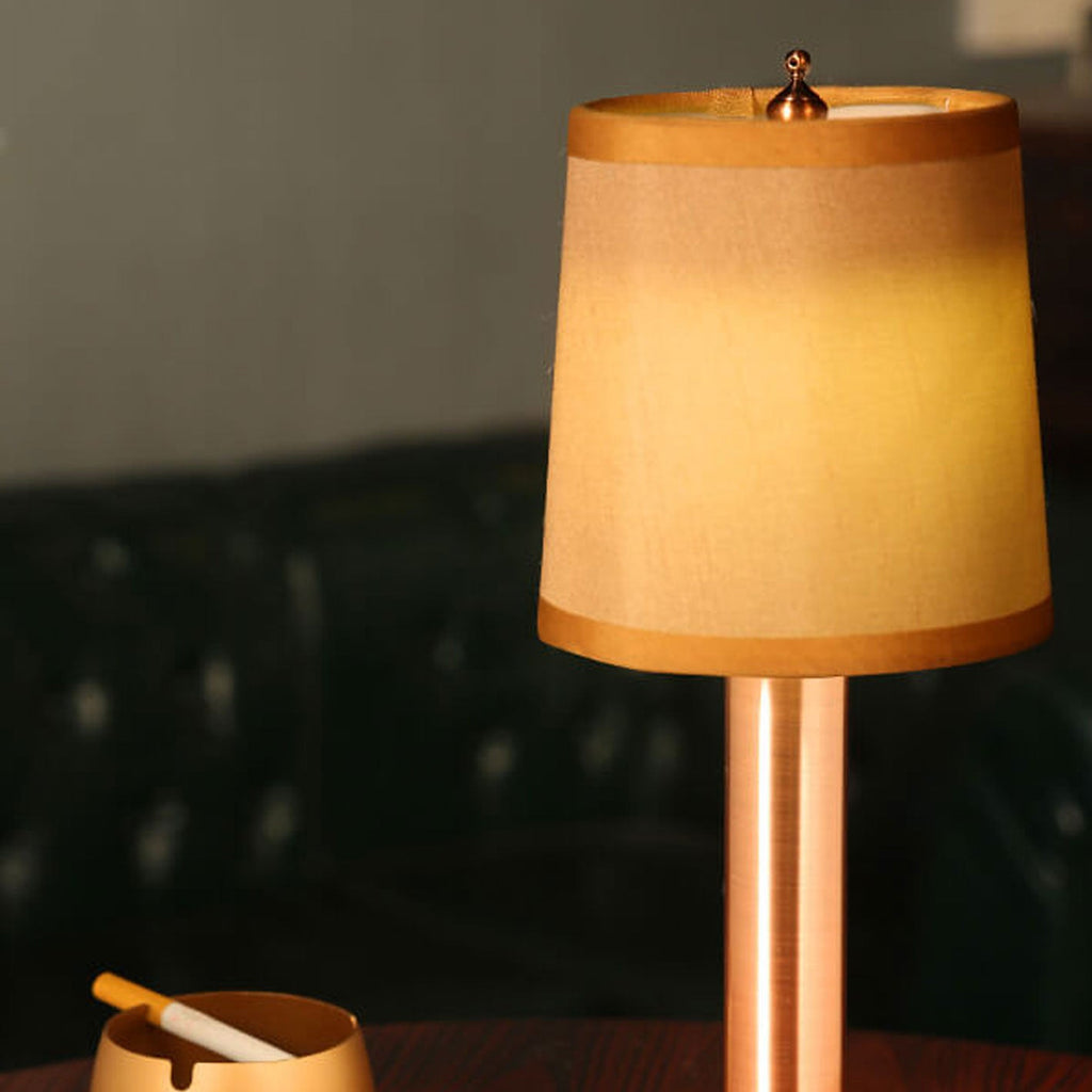 Vintage Linen Iron LED Rechargeable Table Lamp Lumendat
