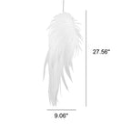 Modern Pvc Angel Wings Feather LED Pendant Light BulbSquare