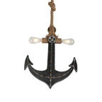 Industrial Iron Retro Anchor Shape 2-Light Pendant Light