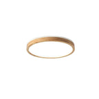 Japanese Minimalist Solid Wood LED Flush Mount Lighting Lumendat