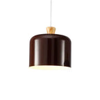Modern Macaron Cylinder Aluminum 1-light Pendant Light BulbSquare