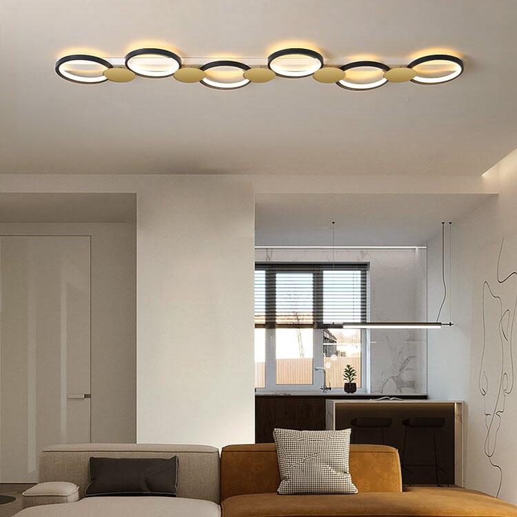 Modern Circle LED 3/4/5 Light LED Flush Mount Track Light Lumendat