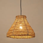 Retro Rattan Weaving Dome 1-light Pendant Light Lumendat