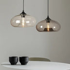 Creative Colored Glass Oval 1-light Pendant Light Lumendat