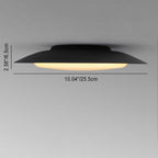 Contemporary Scandinavian Round Aluminum Acrylic Copper LED Semi-Flush Mount Ceiling Light For Living Room