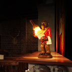 Retro Creative Monkey Resin Wine Bottle 1-Light Decoration Table Lamp Lumendat