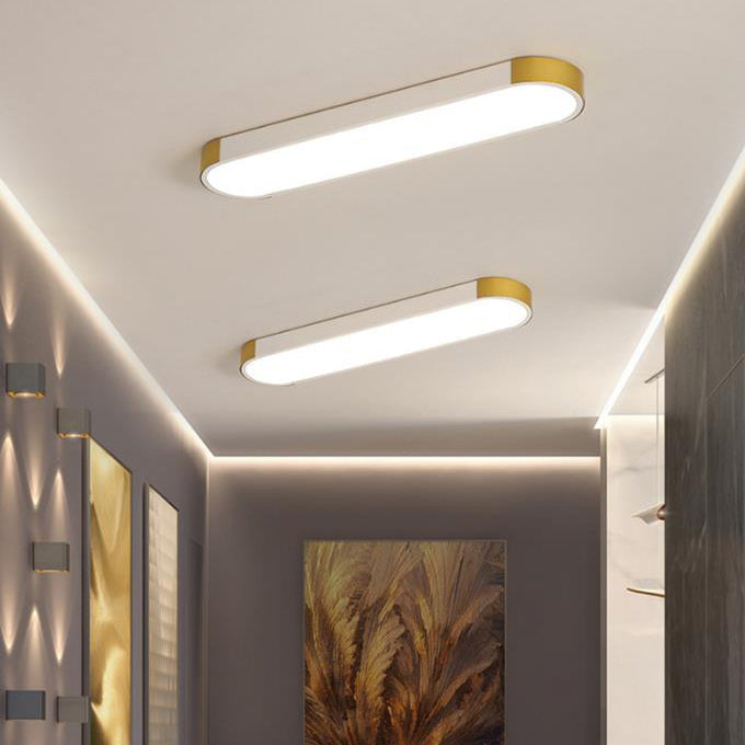 Modern Minimalist Rectangular Ring LED Flush Mount Ceiling Light BulbSquare