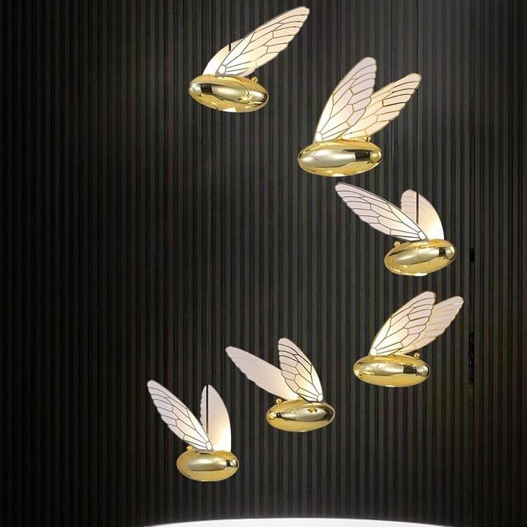 Modern Creative Resin Bee 1-Light LED Pendant Light