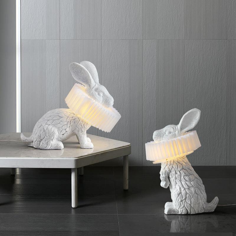 Modern Creative Resin Rabbit LED 1-Light Table Lamp Lumendat