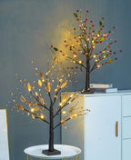 Red Fruits Pine Tree Light Small LED Battery Decoration Table Lamp Lumendat
