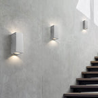 Industrial Cement Square Outdoor 1-Light Waterproof Wall Sconce Lamp Lumendat