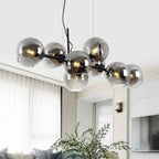 Modern Glass Magic Bean 8-light LED Chandelier BulbSquare