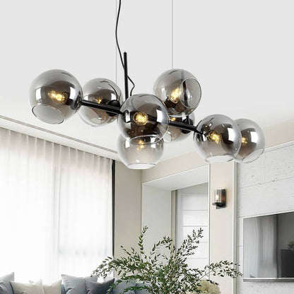 Modern Glass Magic Bean 8-light LED Chandelier