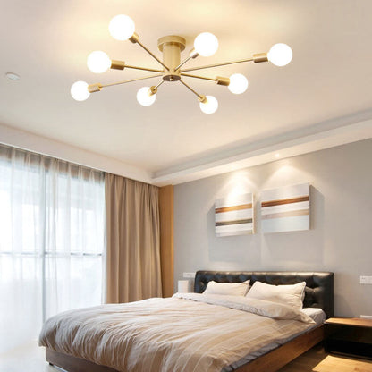 Modern Branches Metal 6/8/10-light Semi-flush Mount Ceiling Light