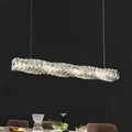 Modern Minimalist Linear Crystal LED Chandelier modern luxury lighting fixture