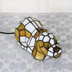 Tiffany Creative Cats /Dogs Stained Glass 1-Light Night Light Table Lamp Lumendat