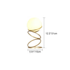 Modern Creative Spiral Circle Base Glass Ball 1-Light Table Lamp Lumendat