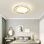 Modern Light Luxury Golden Circle LED Flush Mount Ceiling Light Lumendat