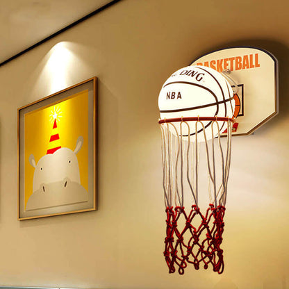Creative Cartoon Basketball 1-Light Wall Sconce Lamp