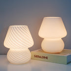 Retro Creative Glass Mushroom 1-Light LED Night Light Table Lamp Lumendat