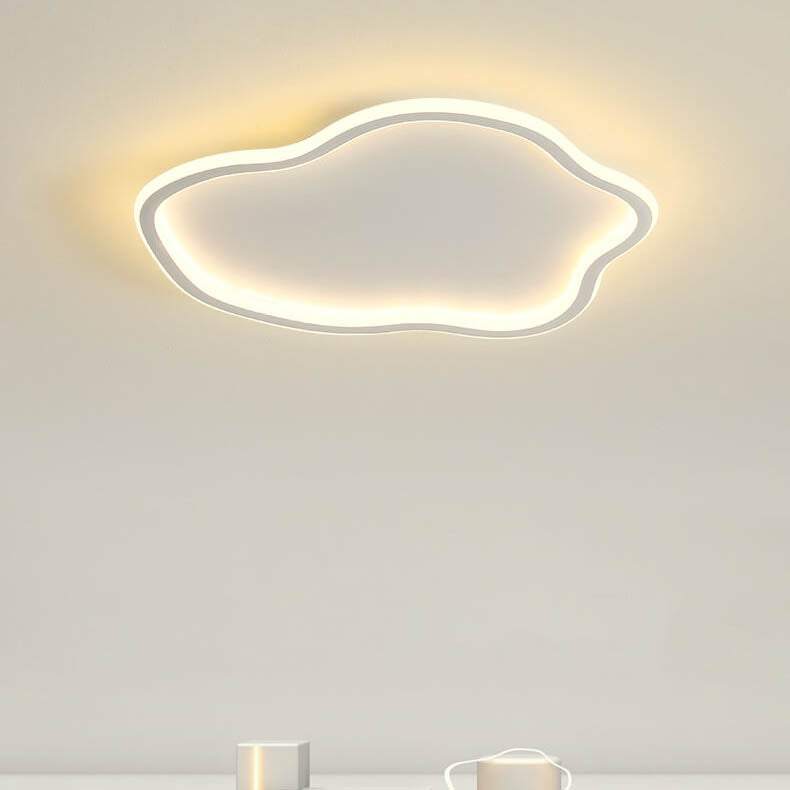 Modern Creative Cloud 1-light LED Flush Mount Ceiling Light BulbSquare