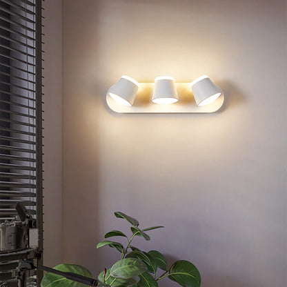 Nordic Rotatable Cylinder Shade 1/2/3 Light LED  Wall Sconce Lamp