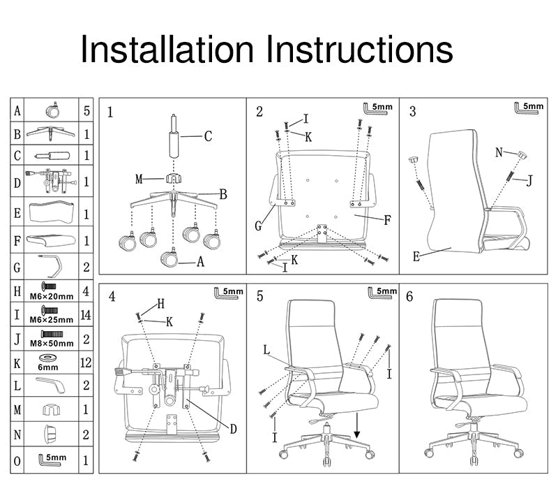 Modern Luxury Ergonomic Office Chair - Leather Executive Desk Chair Plywood & Metal Frame High-Density Foam With Wheels, Swivel, Adjustable Height & Reclining Function Lumendat
