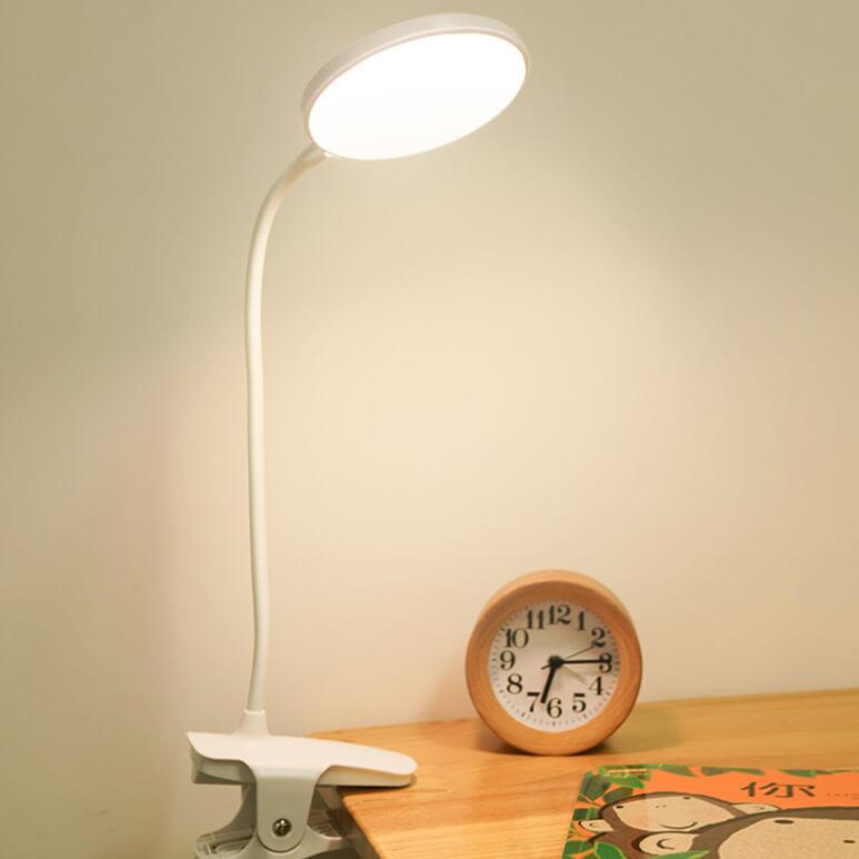Simple LED Clip Desk Lamp Rechargeable Eye Protection Night Light Lumendat