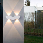 Modern Aluminum Wave LED Waterproof Outdoor Wall Sconce Lamp Lumendat