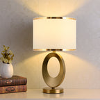 Modern Luxury Fabric Ring Base 1-Light Table Lamp Lumendat