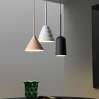 Modern Minimalist Macaron Geometric Metal 1-light Pendant Light BulbSquare