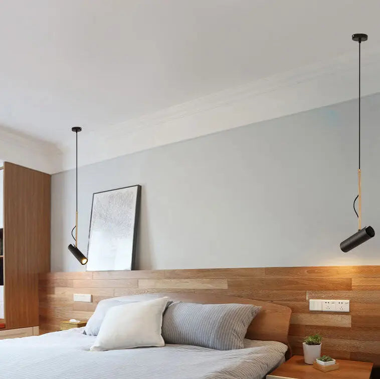 Modern Minimalist Gold 1-light LED Spotlight Pendant Light Lumendat