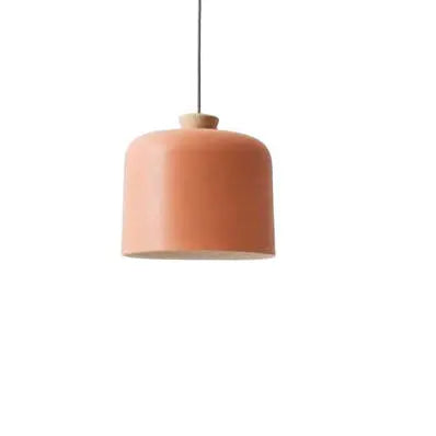 Modern Macaron Cylinder Aluminum 1-light Pendant Light BulbSquare