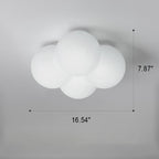 Lumendat Modern Minimalist Flower Bubble LED Kids Flush Mount Ceiling Light Lumendat