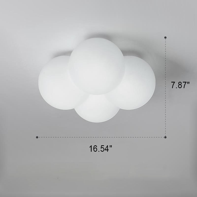 Lumendat Modern Minimalist Flower Bubble LED Kids Flush Mount Ceiling Light Lumendat