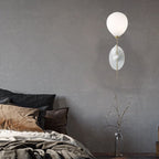 Contemporary Creative Cartoon Bear Balloon Iron Resin Glass 1-Light Wall Sconce Lamp For Bedroom Lumendat