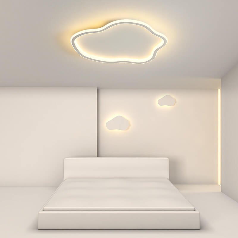 Modern Creative Cloud 1-light LED Flush Mount Ceiling Light BulbSquare