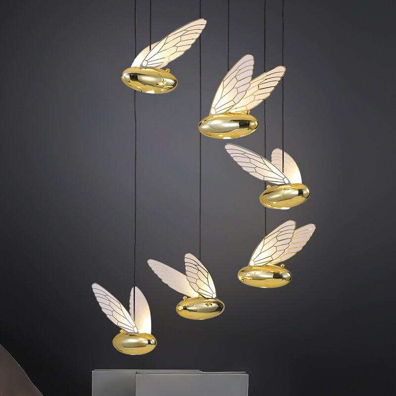 Modern Creative Resin Bee 1-Light LED Pendant Light