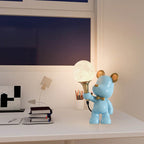 Lumendat Creative Cartoon Bear Resin 1-Light Night Light Table Lamp Lumendat