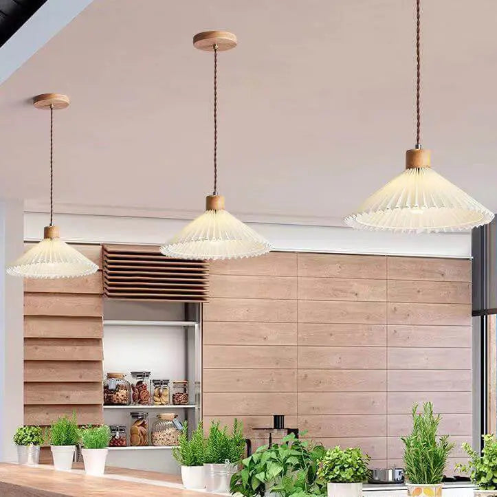 Nordic Minimalist Pleated Shade 1-light Pendant Light Lumendat
