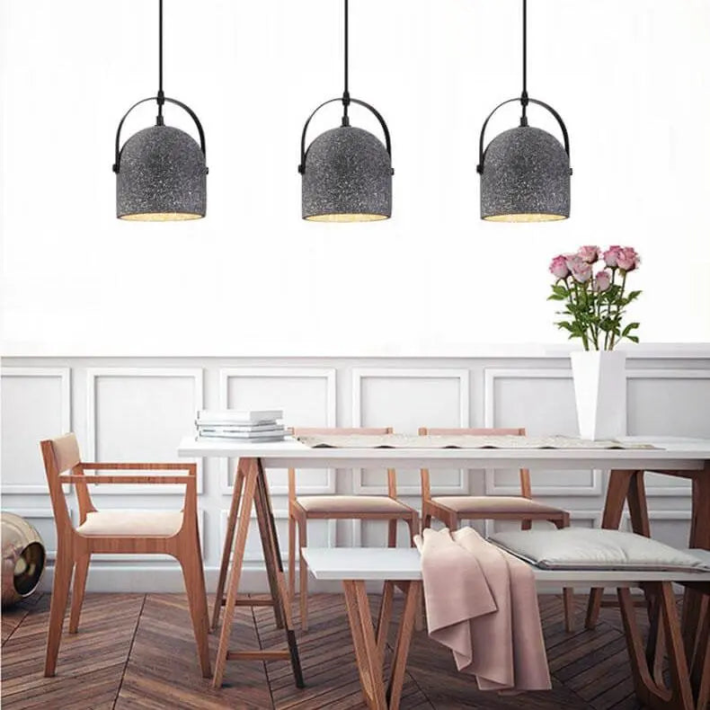 Nordic Creative Cement Cylinder 1-light Pendant Light Lumendat