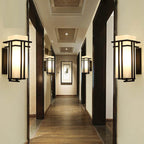Modern Glass Square Iron 1-Light Waterproof Outdoor Wall Sconce Lamp Lumendat