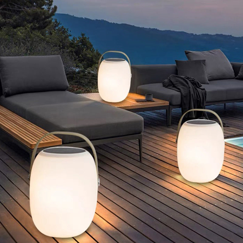 Solar PE Portable Basket LED Outdoor Waterproof Decorative Light Lumendat