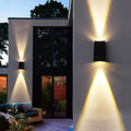 Simple Solar Trapezoid Outdoor Waterproof Up and Down Lights LED Wall Sconce Lamp Lumendat
