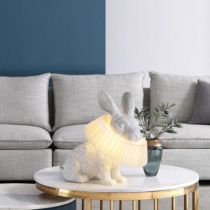 Modern Creative Resin Rabbit LED 1-Light Table Lamp Lumendat