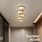 Modern Circle LED 3/4/5 Light LED Flush Mount Track Light Lumendat